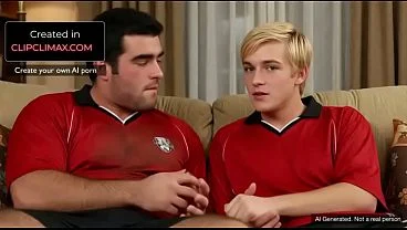 AI Generated First Time Gay Bear & Twink – Soccer Jersey friends Fuck after football