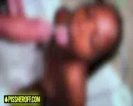 Cute Black Teen Sloppy Sucks Big Cock Gets Piss In Mouth As A Reward