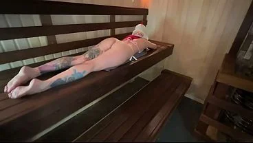 Dirty anal sex in a real Russian bathhouse