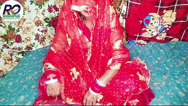 Fast time honeymoon video hindi audio Claire Vais red saree bride fucking after lifting the saree, awesome full video