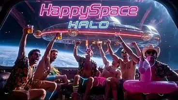 Happy Space Party – AI Generated