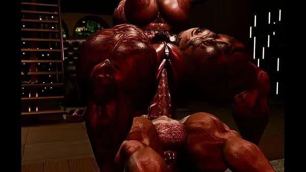 Huge tits muscle shemale sensual sex