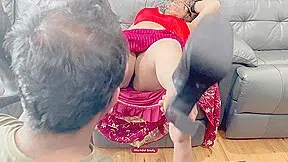 Indian Bhabhi In Saree, Petticoat Uplift And Lip Lock Kissing In Sfw Sensual Desi Erotica