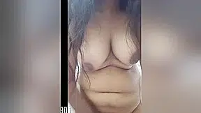 Indian Gf Sexybitch Making Selfie Video For Boyfriend, Hard Boobs Press And Masturbation Mms