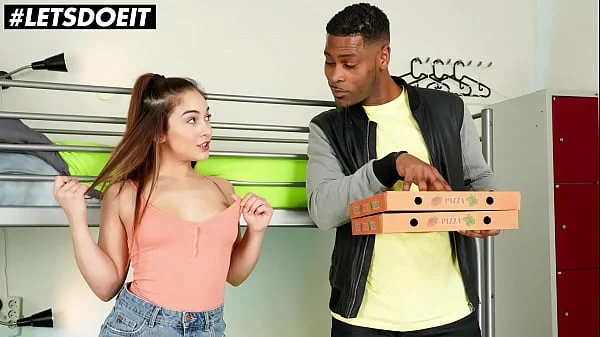 LETSDOEIT – (Ginebra Bellucci & Darrell Deeps) Spanish Teen Gets BBC From Delivery Guy