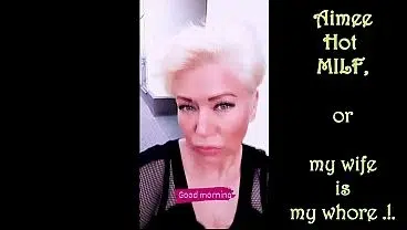 Meet the cool mature bitch Aimee Hot MILF: a faithful wife, caring parent of four offspring and the most depraved whore in bed!