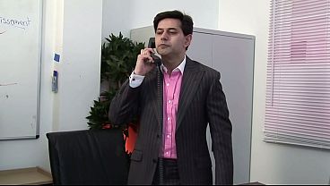 Stacey Saran And Chloe Delaure Fuck The Boss In The Office