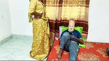 Desi saree wear bhabhi romantic sex with husband