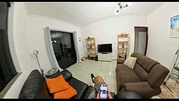 Lesbian neighbor took a cock in her pussy until the cumshot.