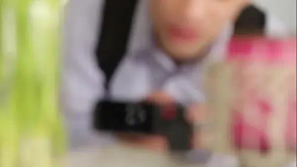 Naiomi Mae goes to blow stepbro until the point where he is just about to cum