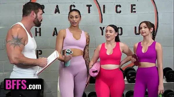 The Gym Is The Perfect Place For A Reverse Gangbang – BFFS