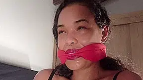 Tied Up, Gagged And Sweating Like A Bitch. Thats The Way I Love Watching My Stepsister. Hot Moves
