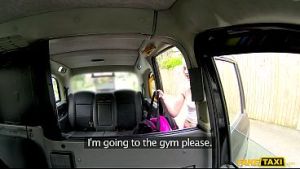 Gym Blonde gets an ANAL WORKOUT in the back of a Taxi – Fake Taxi