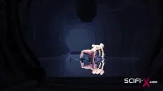 A sexy hottie gets fucked by a female alien in a cave on an exoplanet