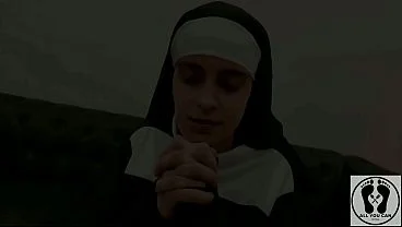 BLASPHEMOUS TEEN NUN PRAYS FOR DICK TO SUCK HOLYCUM IN MOUTH