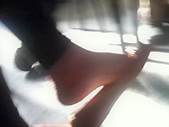 Candid delicious flat dangle at english class