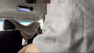 Car sex, with the window only half-closed by the curtain, so it’s completely visible from the outside! So exciting! Looking for people to watch the blowjob and cumshot! Part 2.