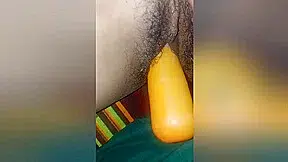 Desi Village Girl Try Things Inside Holes