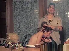 Facialized petite roughfucked after sucking