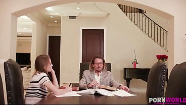 FREE Scene – Brunette Bombshell Kyler Quinn Gets Physical with Metaphysics Prof GP1713