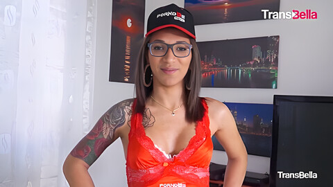 Horny Tgirl & Guy Swap Blowjobs Then Pound Each Others Ass