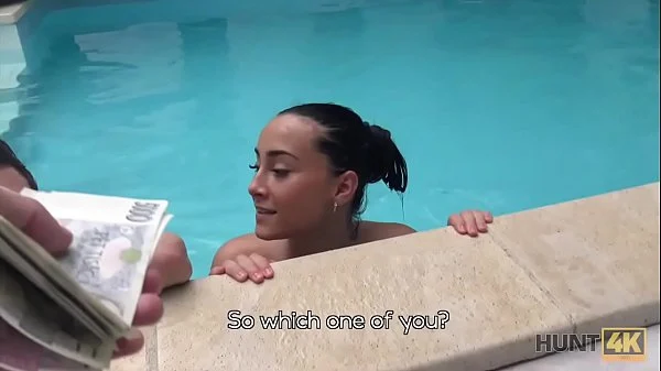 HUNT4K. Sex adventures in private swimming pool
