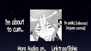 Making your Cute Friend moan and whimper in Public – male moaning and masturbation audio