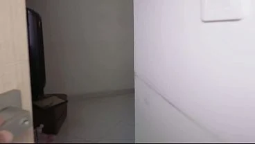 My roommate interrupts my video call with my boyfriend and fucks me like a whore cum on my ass.