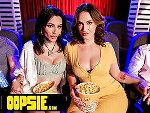 OOPSIE – Big Ass PAWG Siri Dahl & Trans Ariel Demure Ditch Dates For PUBLIC MOVIE THEATRE SEX!