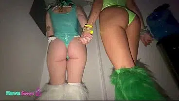 Sasha Tatcha And Tiny Rhea Bring Lewd Energy To A Neon Afterparty!