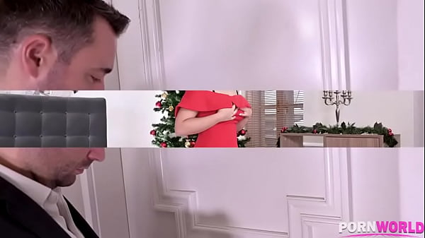 Super hot Latina Ginebra Bellucci’s hairy pussy & ass fucked on Christmas GP1119