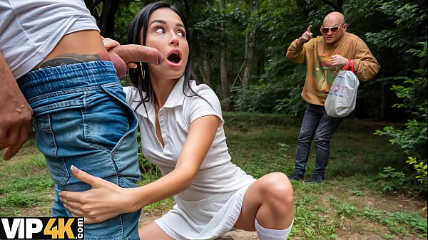 VIP4K. Past due? This naughty brunette knows how to solve this