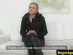 European casted babe pussyfucked doggystyle