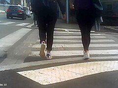 Girls public exhibition