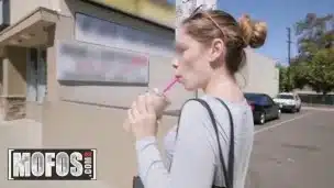 MOFOS – Small tit teen Bobbi Dylan gets pounded hard outdoors