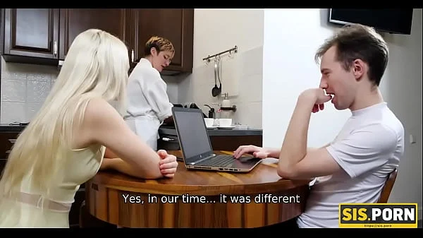 .PORN. Slender blonde girl does it with stepbro for the first but not the last time