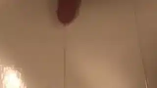SOLO BIG COCK STROKING IN BATHROOM