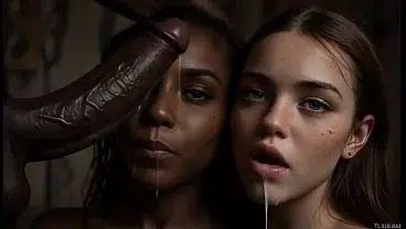 WOW (( ” The best BLOWJOB on XVIDEOS, swallowing cum ” )) Many Beautiful Girls sucking black men, cumming inside and swallowing the sperm, incredible interracial sex with huge penises [AI Generated]