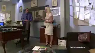 Angelina Ashe Gets Cum On Her Ass After Banging Her Coworker Against A Desk