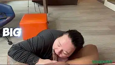 BBW SLUT WITH HUGE TITS SUCKS AND TITTYFUCKS