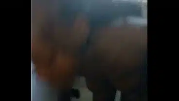 Black girl with White guy couple blowjob & Doggystyle fuck in bathrub