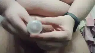 Chubby Russian Man Jerking and Eating own Cum
