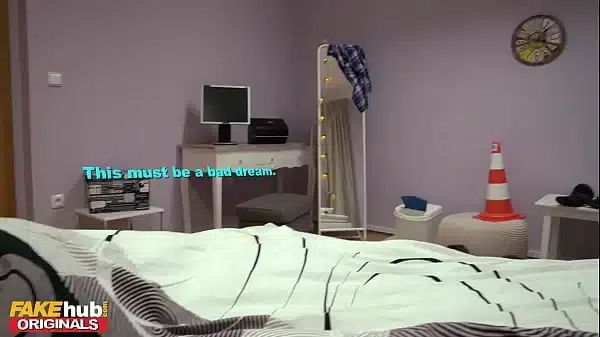 Fakehub Originals – your Point Of View as you are made to share a bed with your horny hot lil redhead step sister starring Charlie Red