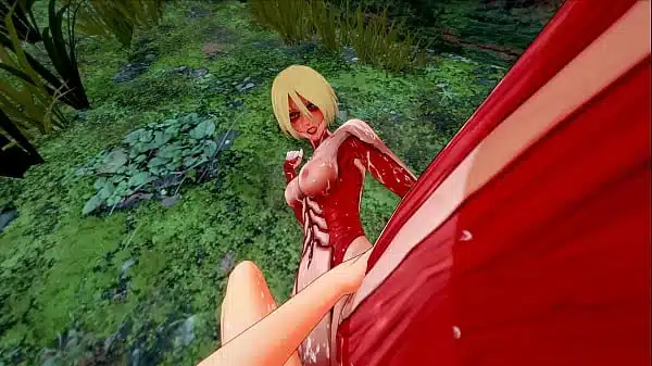 FEMALE TITAN GETS FUCKED IN THE WOODS POV STYLE – SHINGEKI NO KYOJIN PORN