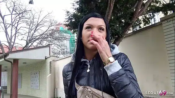 GERMAN SCOUT – SKINNY BLACK HAIR FITNESS GIRL SEDUCE TO SEX AT FAKE MODEL JOB CASTING