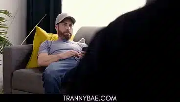 Horny Shemale Seduce Roomie Into Fucking Her Asshole
