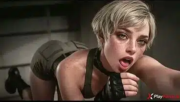 I caught this silent half-naked vixen Quiet, tied her up with her own straps and ruthlessly wrecked her tight pussy to her quiet moans [AI]