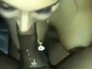 Pakistani British Milf sucking big dick