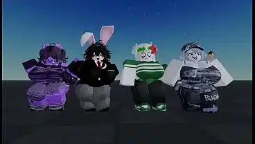 Some roblox youtubers dancing