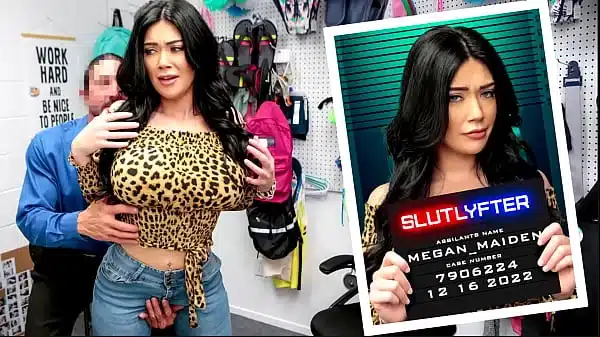 Stacked shoplifter teen Megan Maiden gets in trouble with LP officer Tommy Gunn! The busty babe is caught shoplyfting and has to strike a deal for her freedom!